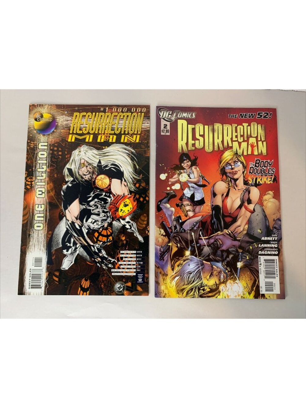 Resurrection Man #1 1997 & #2 2011 Lot DC Comics New 52 Superhero Copper Modern
